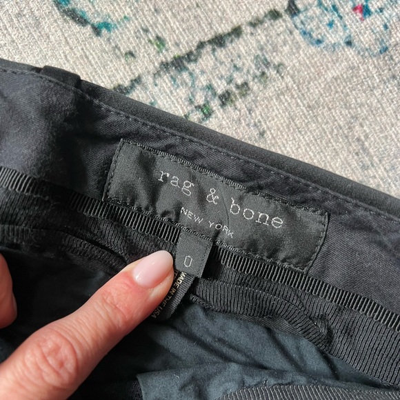 RAG & BONE NAVY / BLACK TROUSERS - Size 0 SKU:3 - Picture 10 of 11
